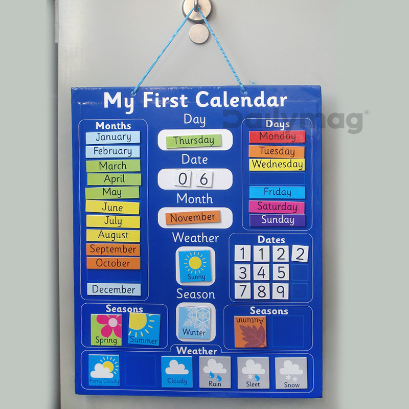 Magnetic Calendar for fridge