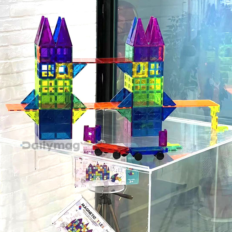 Dailymagic 60pcs Magnetic Tile Toy set